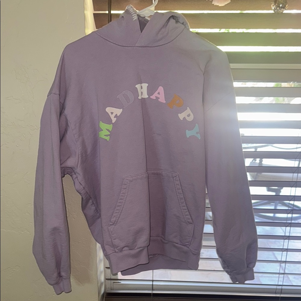 Madhappy Lavender Hoodie with Multicolor Logo